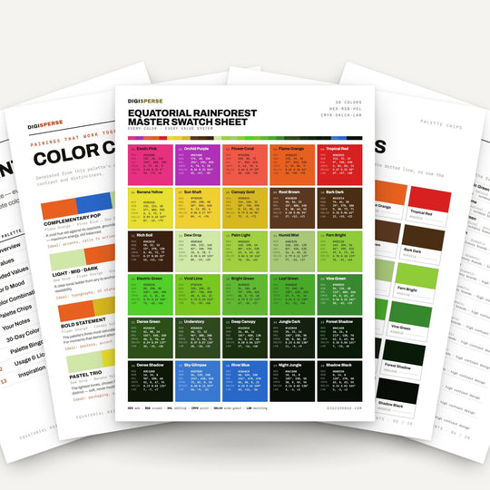 Equatorial Rainforest color palette — main preview