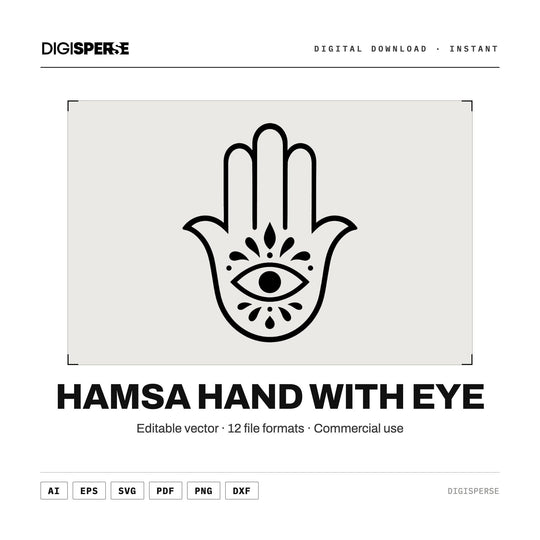 Hamsa Hand vector graphic set — main preview