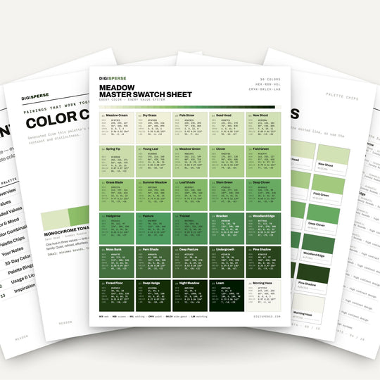 Meadow color palette — main preview