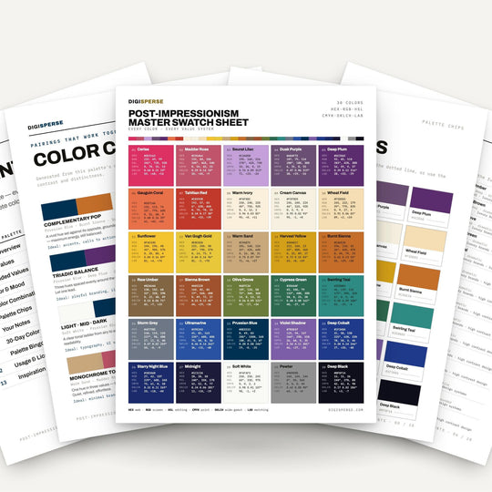 Post-Impressionism color palette — main preview