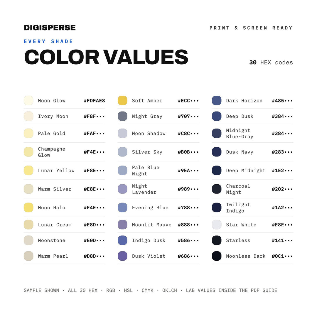 Moonrise color palette — preview image 4 of 21