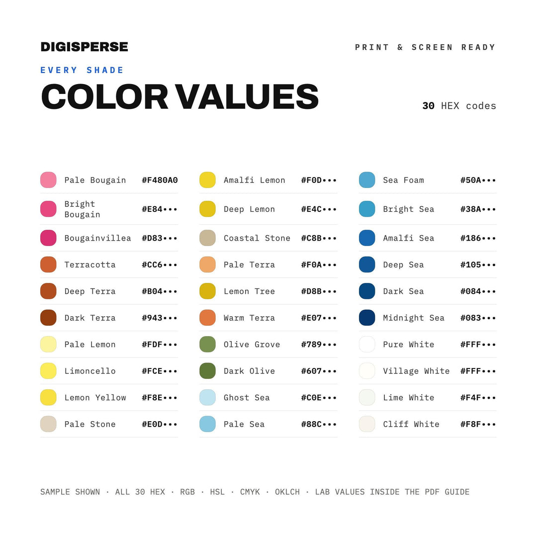Amalfi Coast color palette — preview image 3 of 20