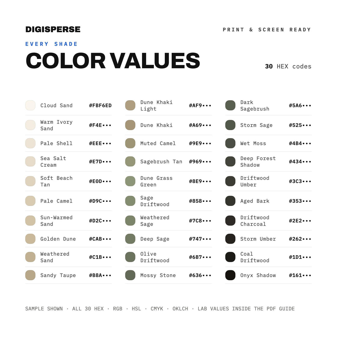 Coastal Dune color palette — preview image 6 of 23