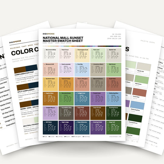National Mall Sunset color palette — main preview