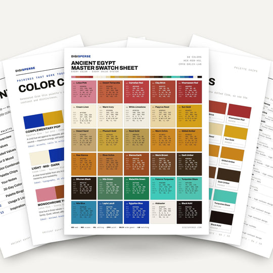 Ancient Egypt color palette — main preview