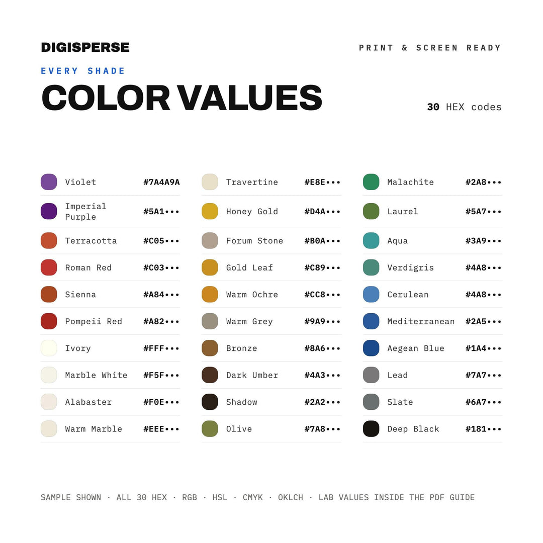 Greco-Roman color palette — preview image 3 of 20