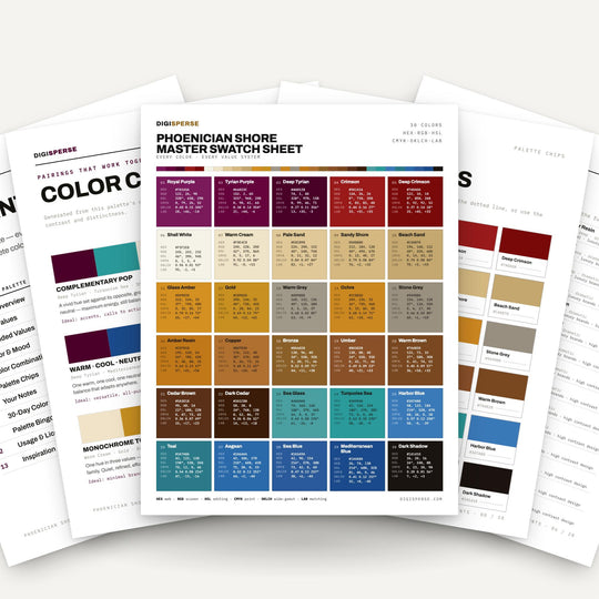 Phoenician Shore color palette — main preview