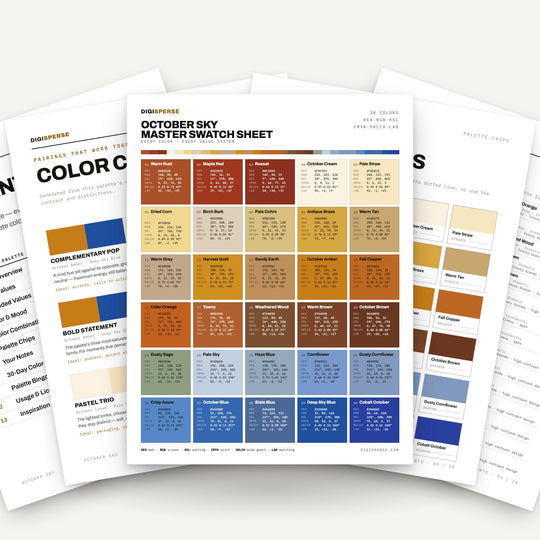 October Sky color palette — main preview