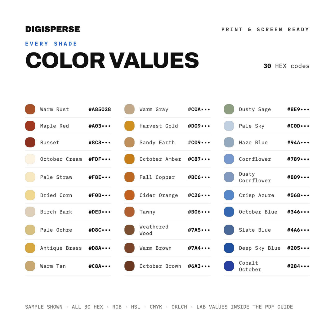 October Sky color palette — preview image 3 of 20