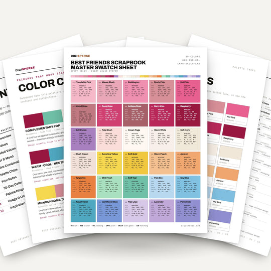 Best Friends Scrapbook color palette — main preview