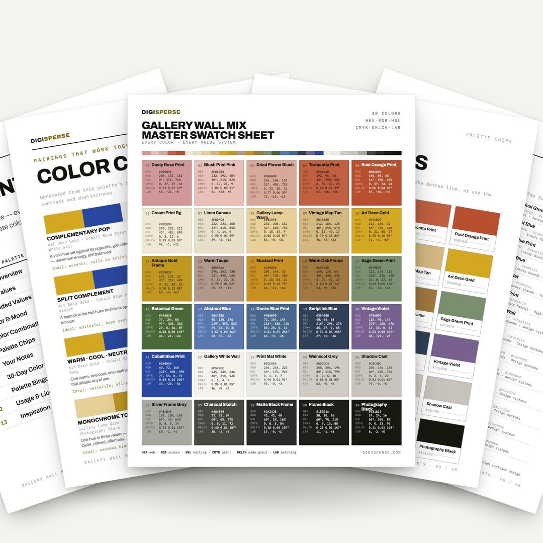 Gallery Wall Mix color palette — main preview