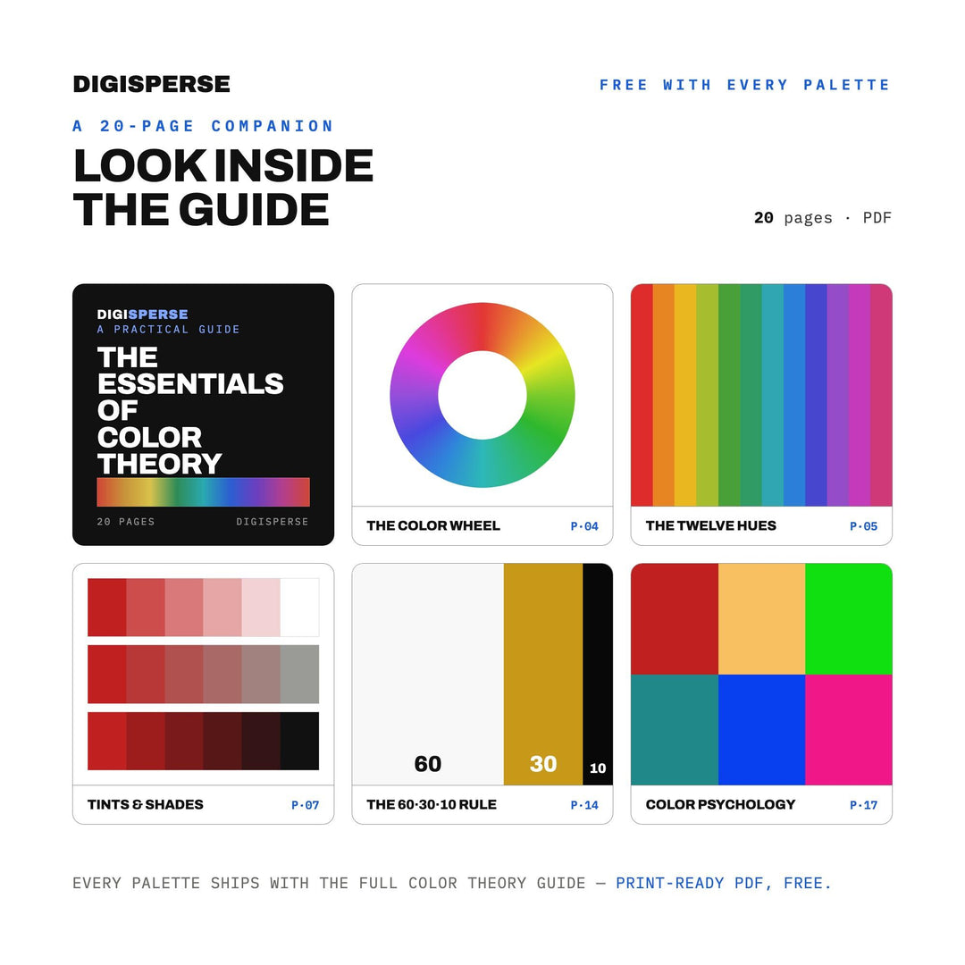 Neon Sign Diner Color Palette | 30 Colors | Hex RGB CMYK | Procreate Swatches + ASE | Digital Download color palette —