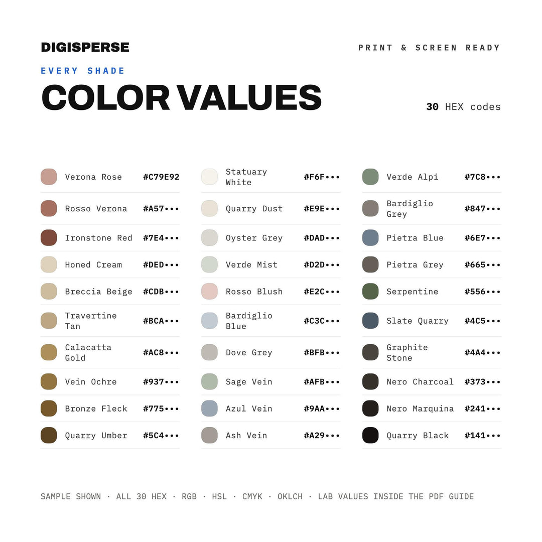 Carrara Marble color palette — preview image 6 of 23