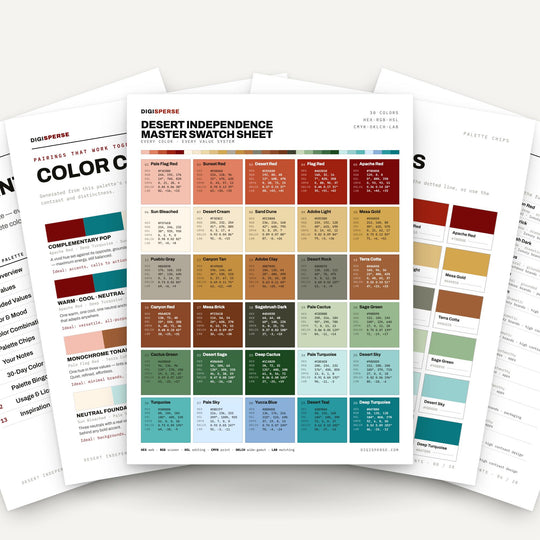 Desert Independence color palette — main preview