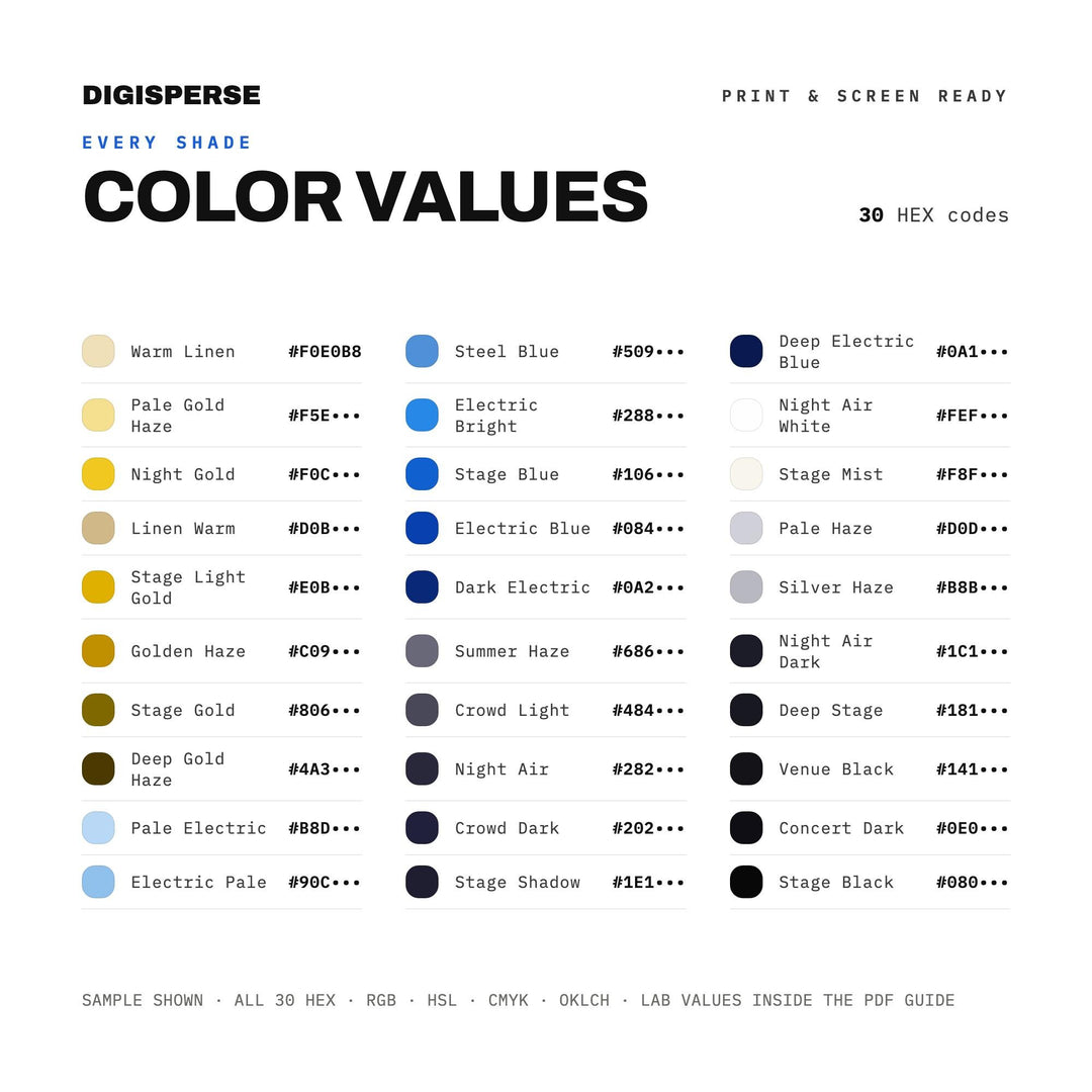 Concert Night Air color palette — preview image 3 of 20