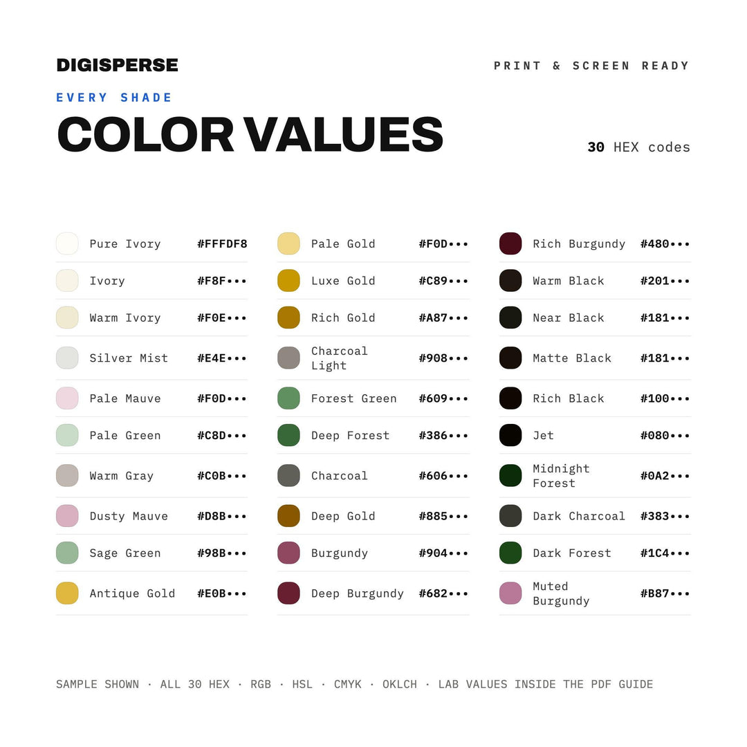 Freedom Jubilee Luxe color palette — preview image 3 of 20