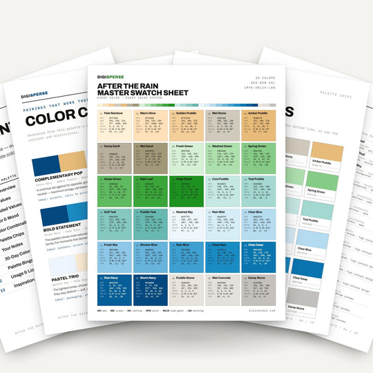 After The Rain color palette — main preview