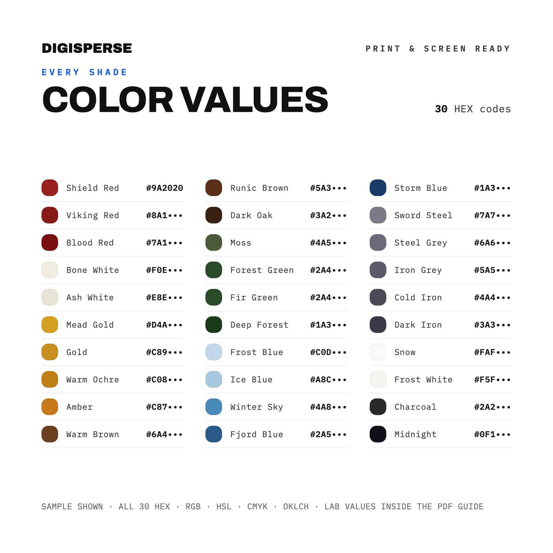Viking Age color palette — preview image 3 of 20