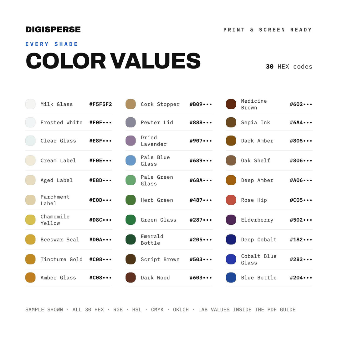 Apothecary Shelf color palette — preview image 3 of 20