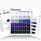 Winter Solstice Night Color Palette – 30 Hex Codes