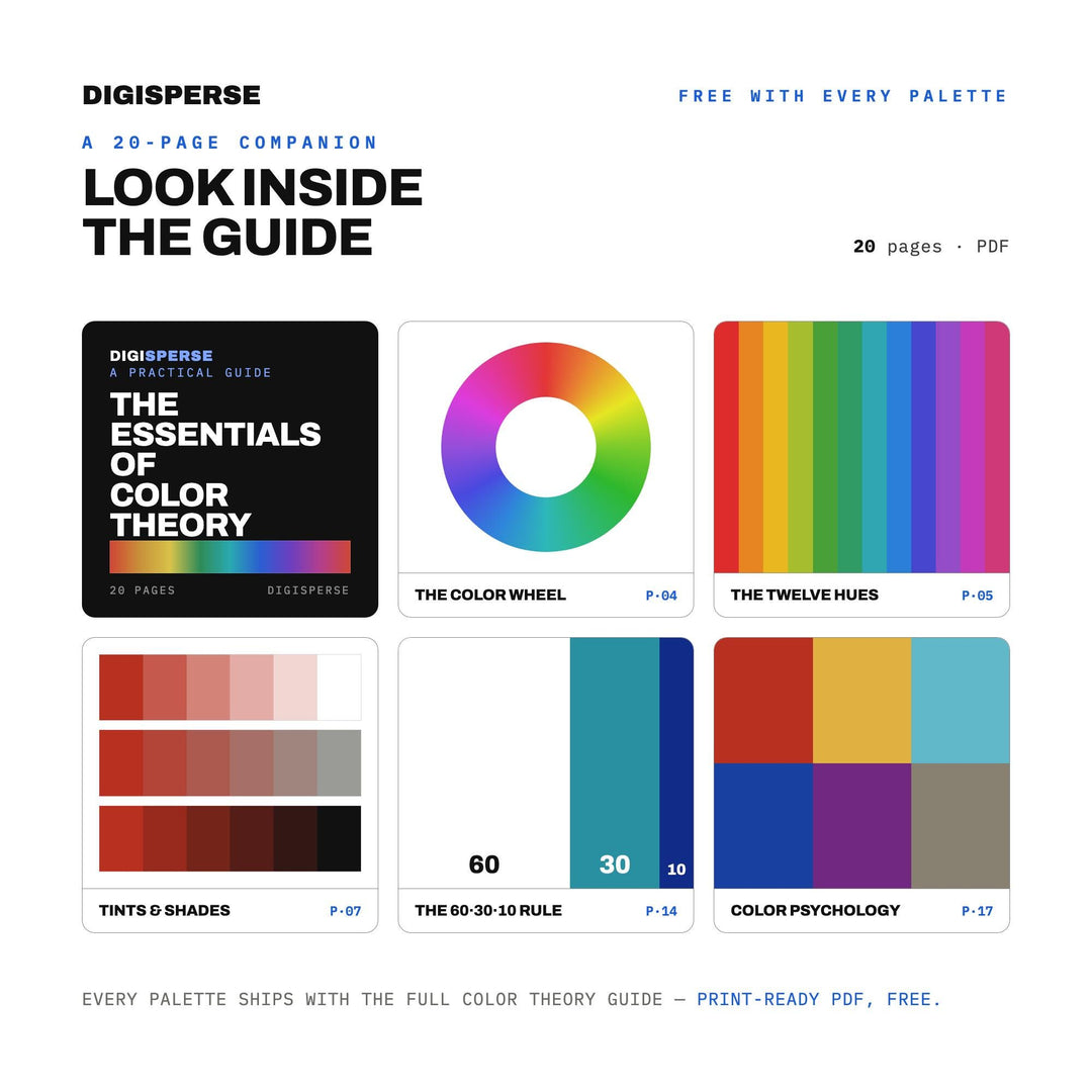 Istanbul Bazaar Color Palette | 30 Procreate Swatches, HEX, RGB, CMYK (Digital Download) color palette — preview image 6 of