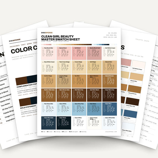 Clean Girl Beauty color palette — main preview