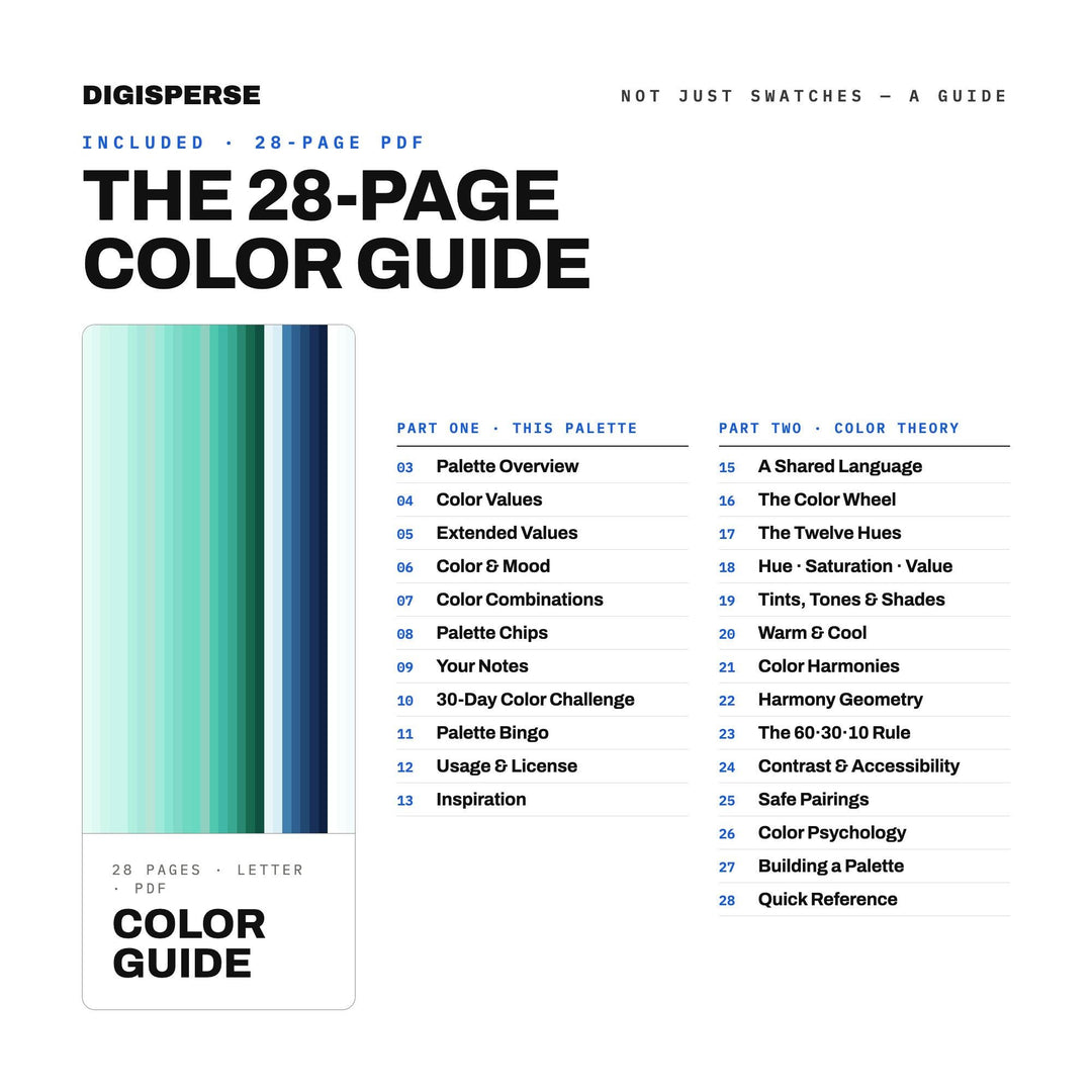Aquamarine color palette — preview image 5 of 20