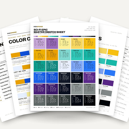 Sci Fi Epic color palette — main preview