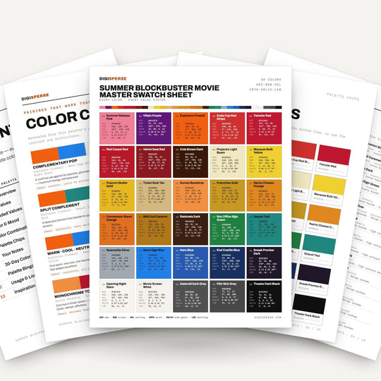 Summer Blockbuster Movie color palette — main preview