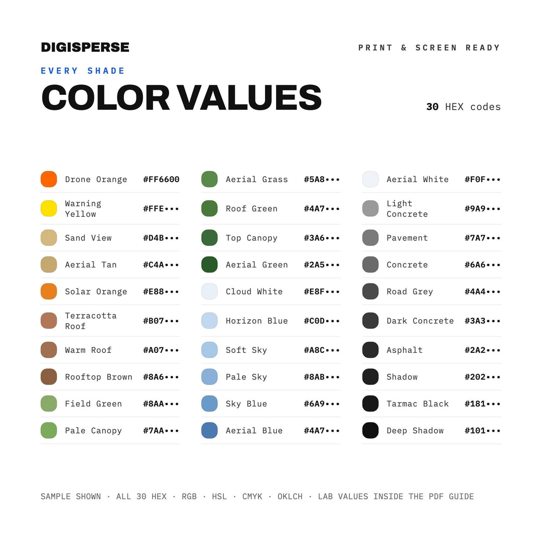 Drone View color palette — preview image 3 of 20