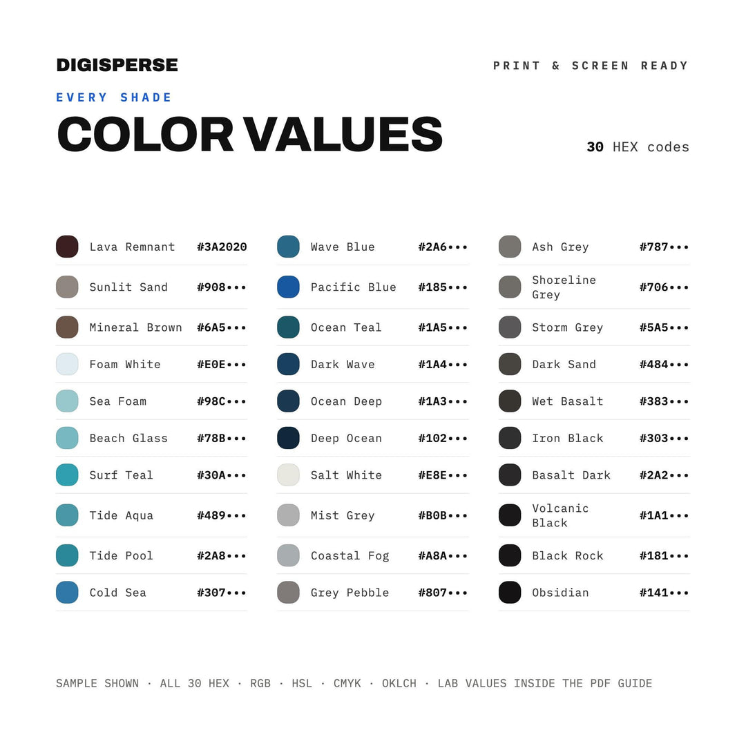Black Sand Beach color palette — preview image 3 of 20