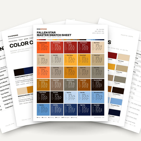 Fallen Star color palette — main preview