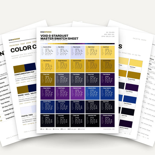 Void & Stardust color palette — main preview