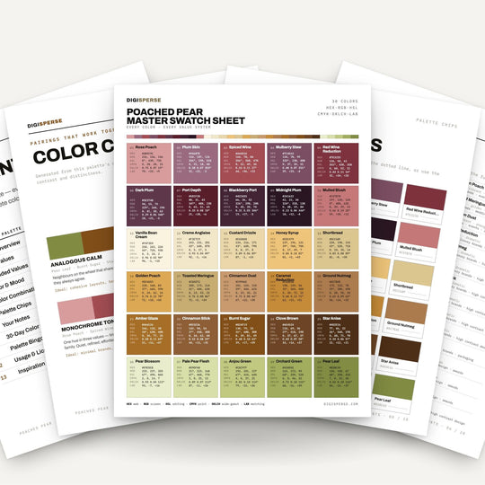 Poached Pear color palette — main preview