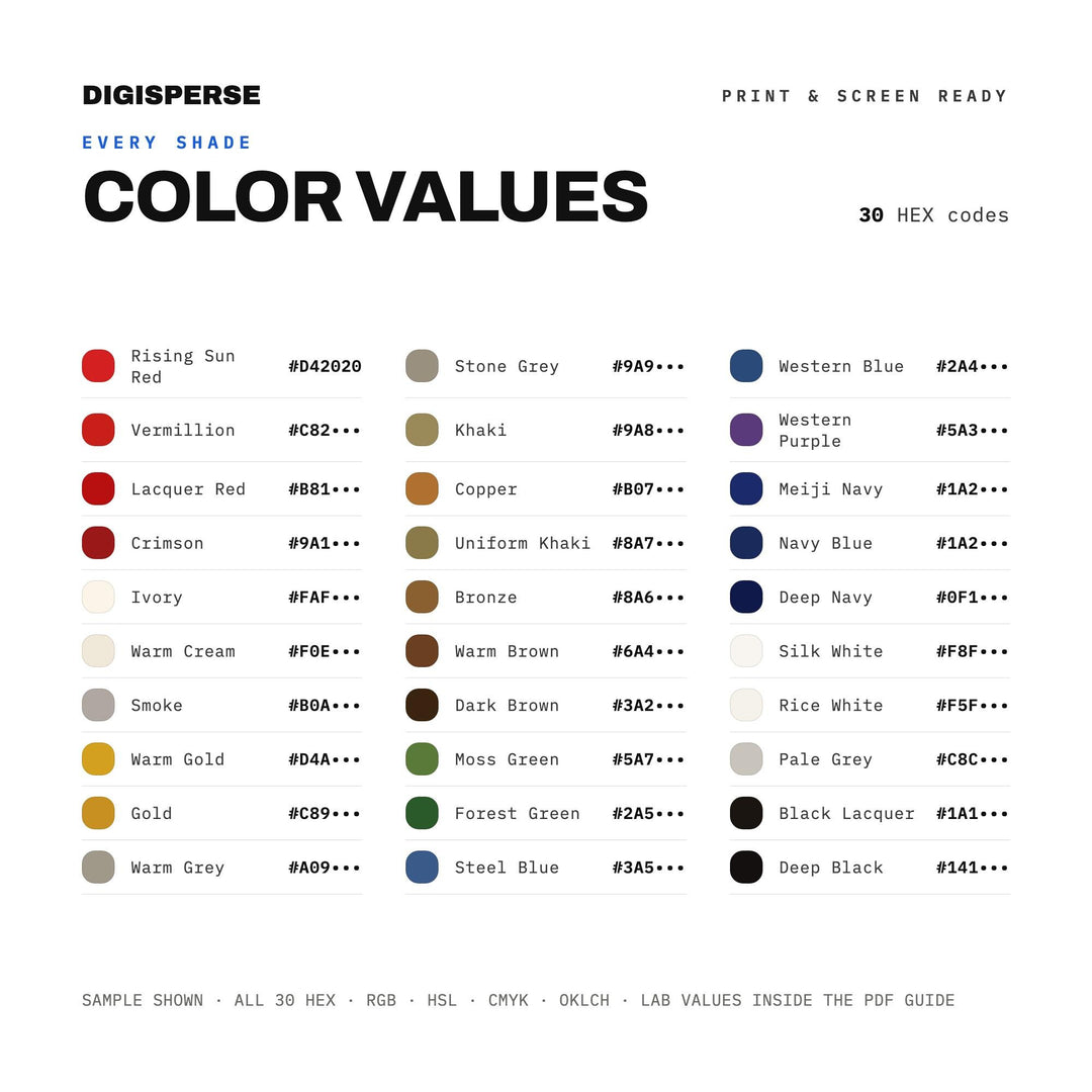 Meiji Restoration color palette — preview image 3 of 20