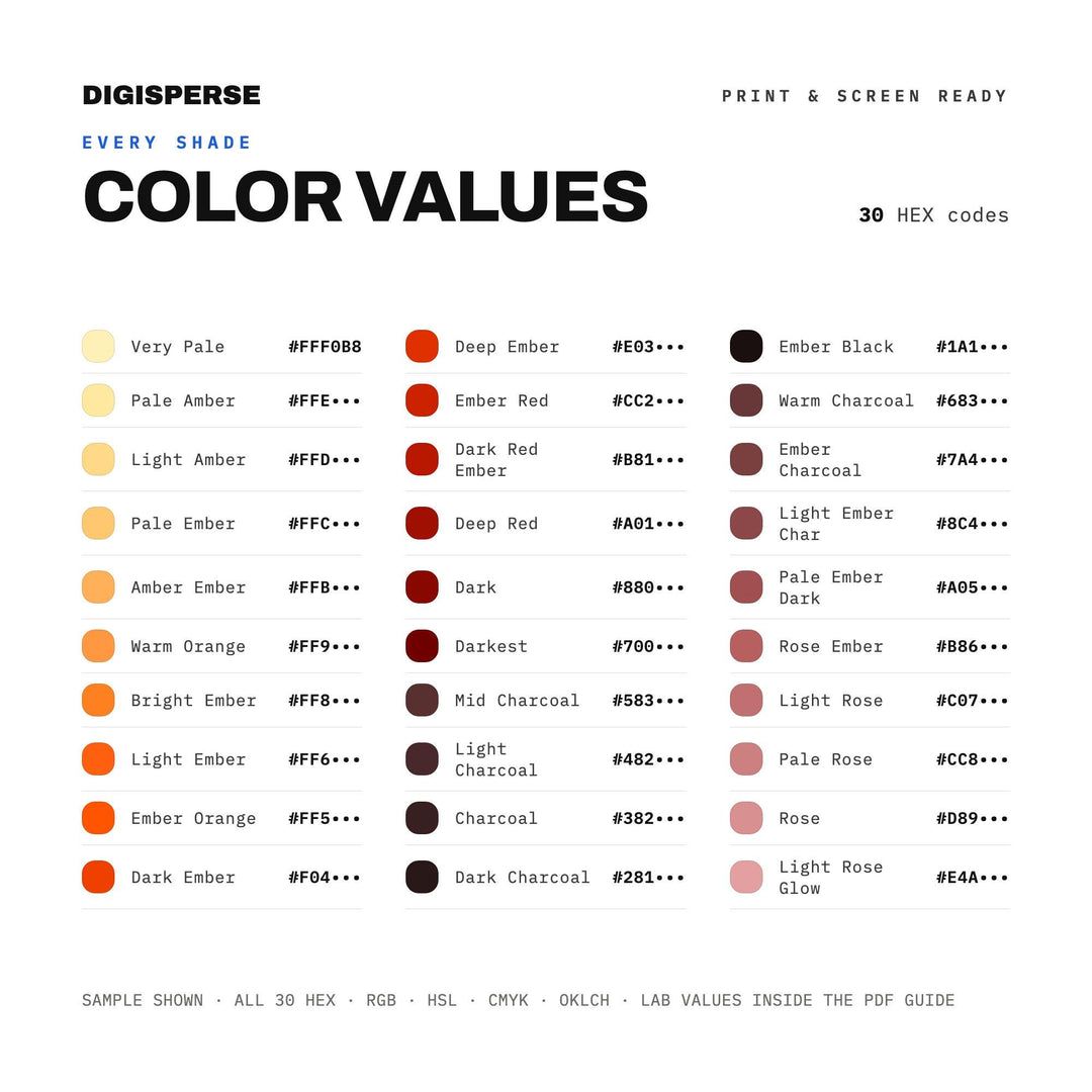 Ember Skies color palette — preview image 3 of 20
