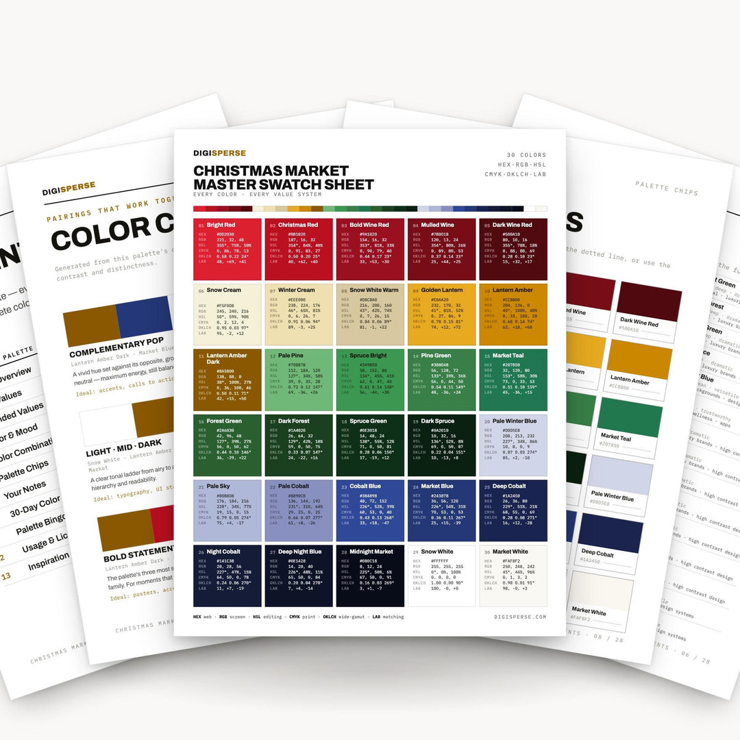Christmas Market color palette — main preview