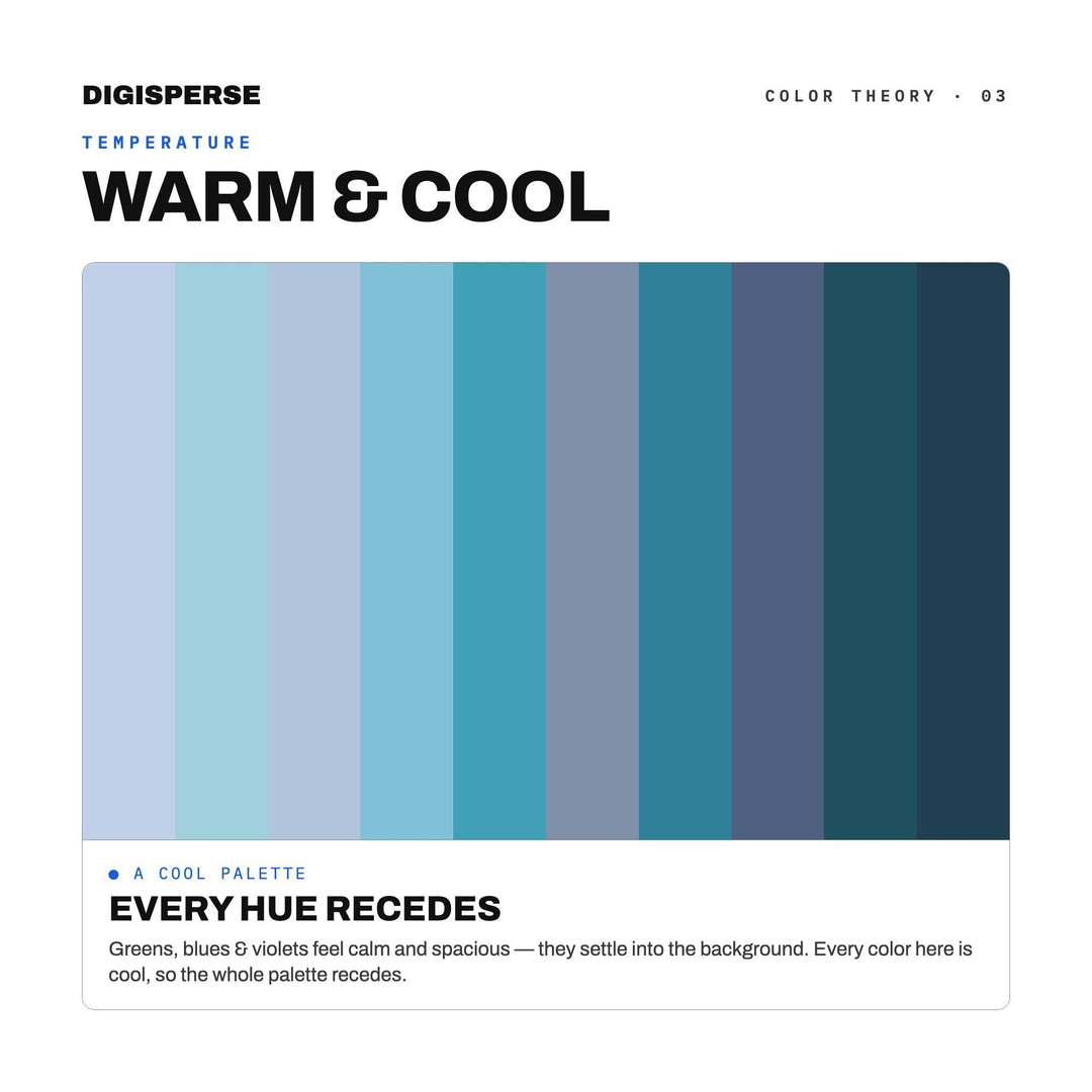 Calm Tech Color Palette for UI UX Design and Modern App Branding, 30 Ambient Interface Hues, Procreate Swatches, Hex Codes