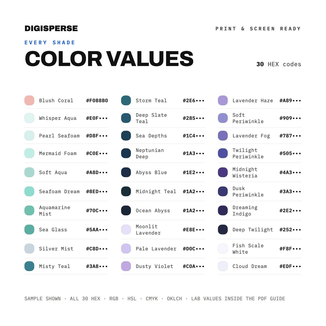 Pisces Dreamscape color palette — preview image 3 of 20
