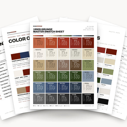 1990s Grunge Color Palette color palette — main preview