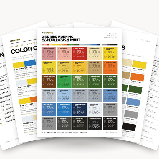 Bike Ride Morning color palette — main preview