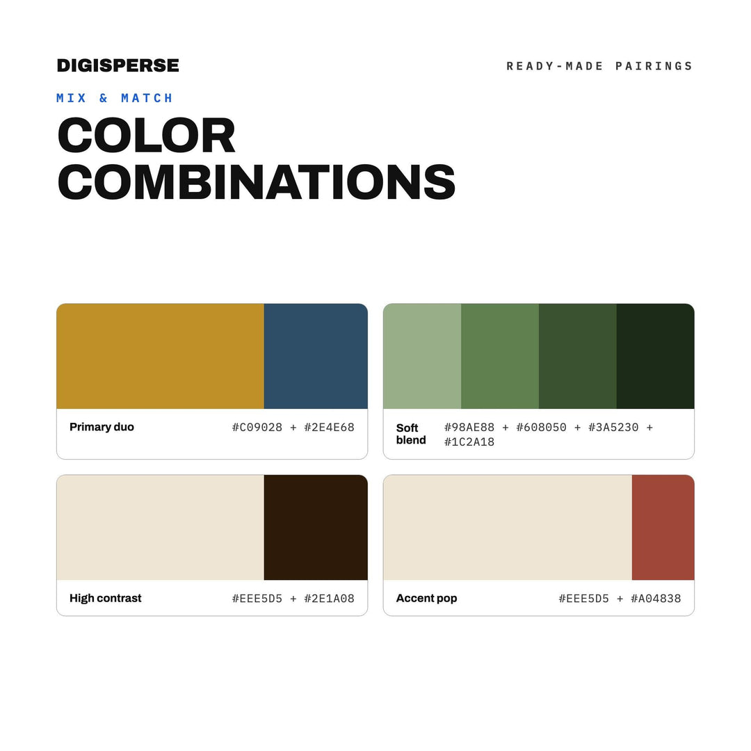 American Folk Revival Color Palette | 30 Warm Rustic Tones (Digital Download) color palette — preview image 2 of 20