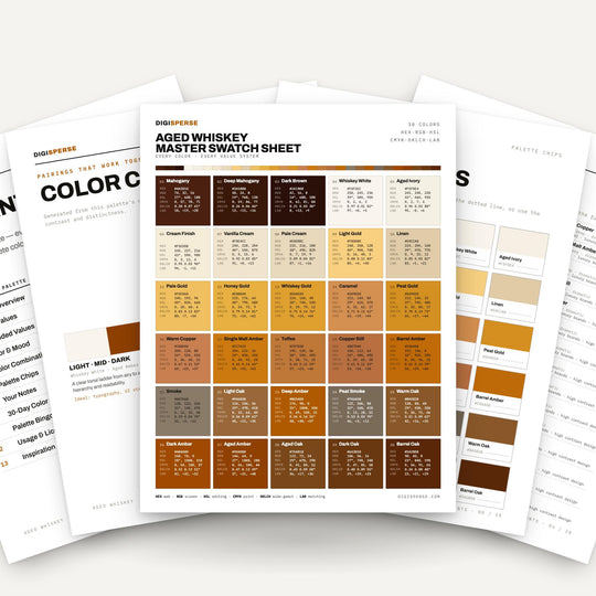 Aged Whiskey color palette — main preview