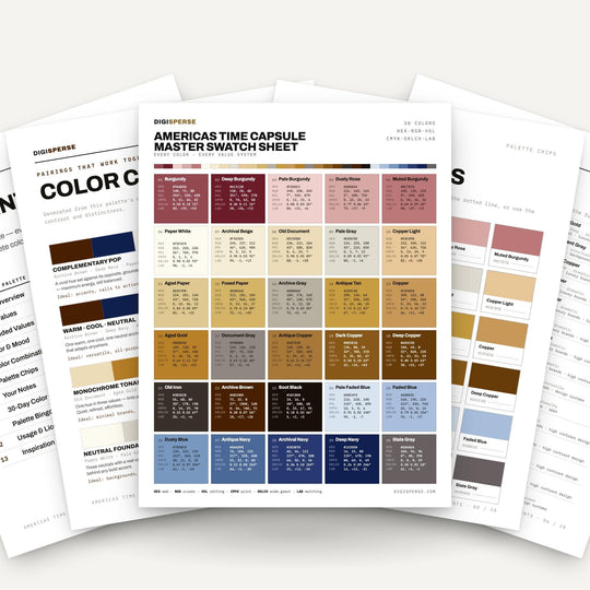 Americas Time Capsule color palette — main preview