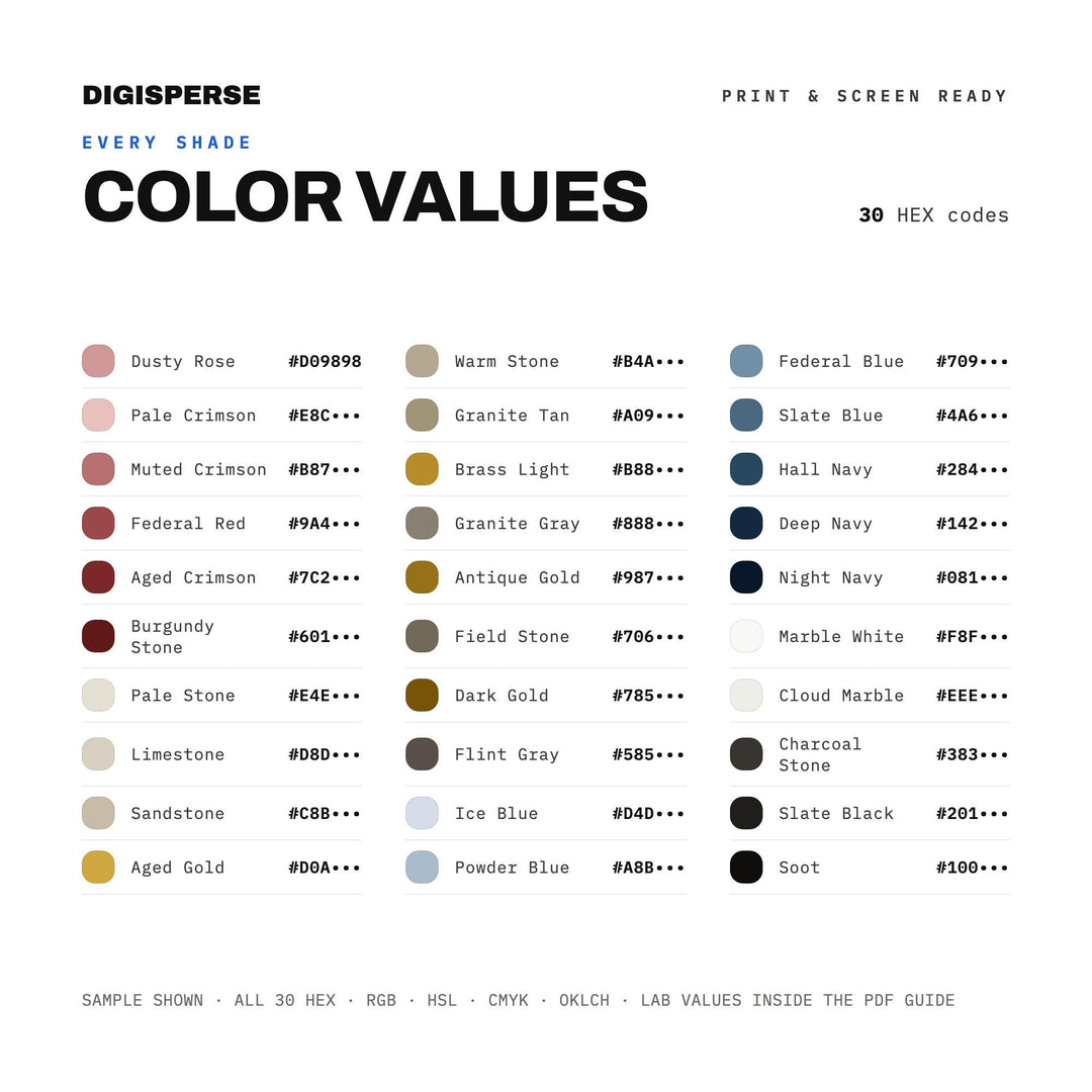 Federal Hall Stone color palette — preview image 3 of 20