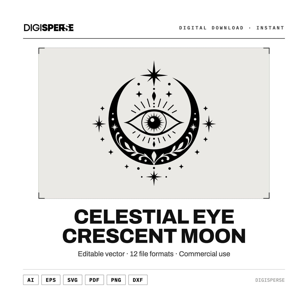 Evil Eye vector graphic set — main preview