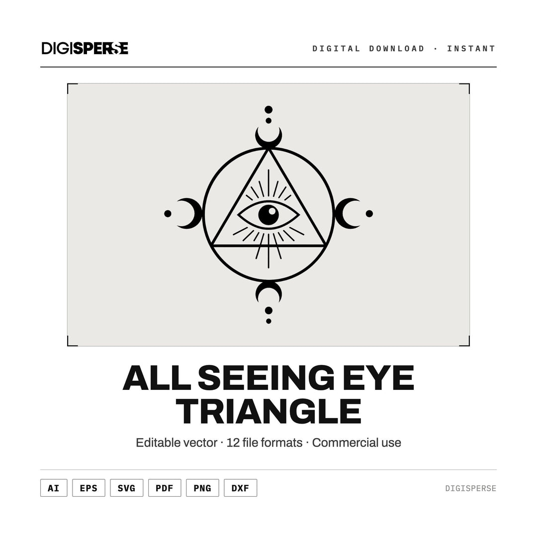 All Seeing Eye vector graphic set — main preview