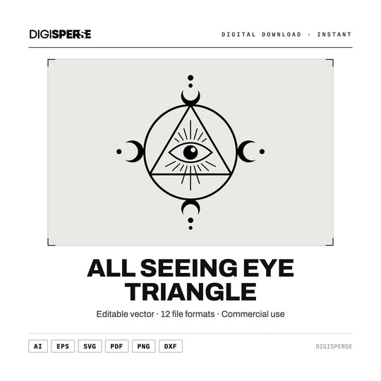 All Seeing Eye vector graphic set — main preview