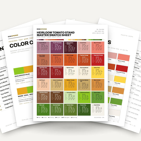 Heirloom Tomato Stand color palette — main preview