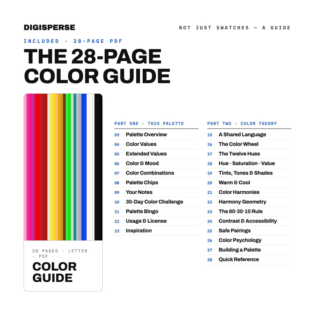 Neon Sign Diner Color Palette | 30 Colors | Hex RGB CMYK | Procreate Swatches + ASE | Digital Download color palette —